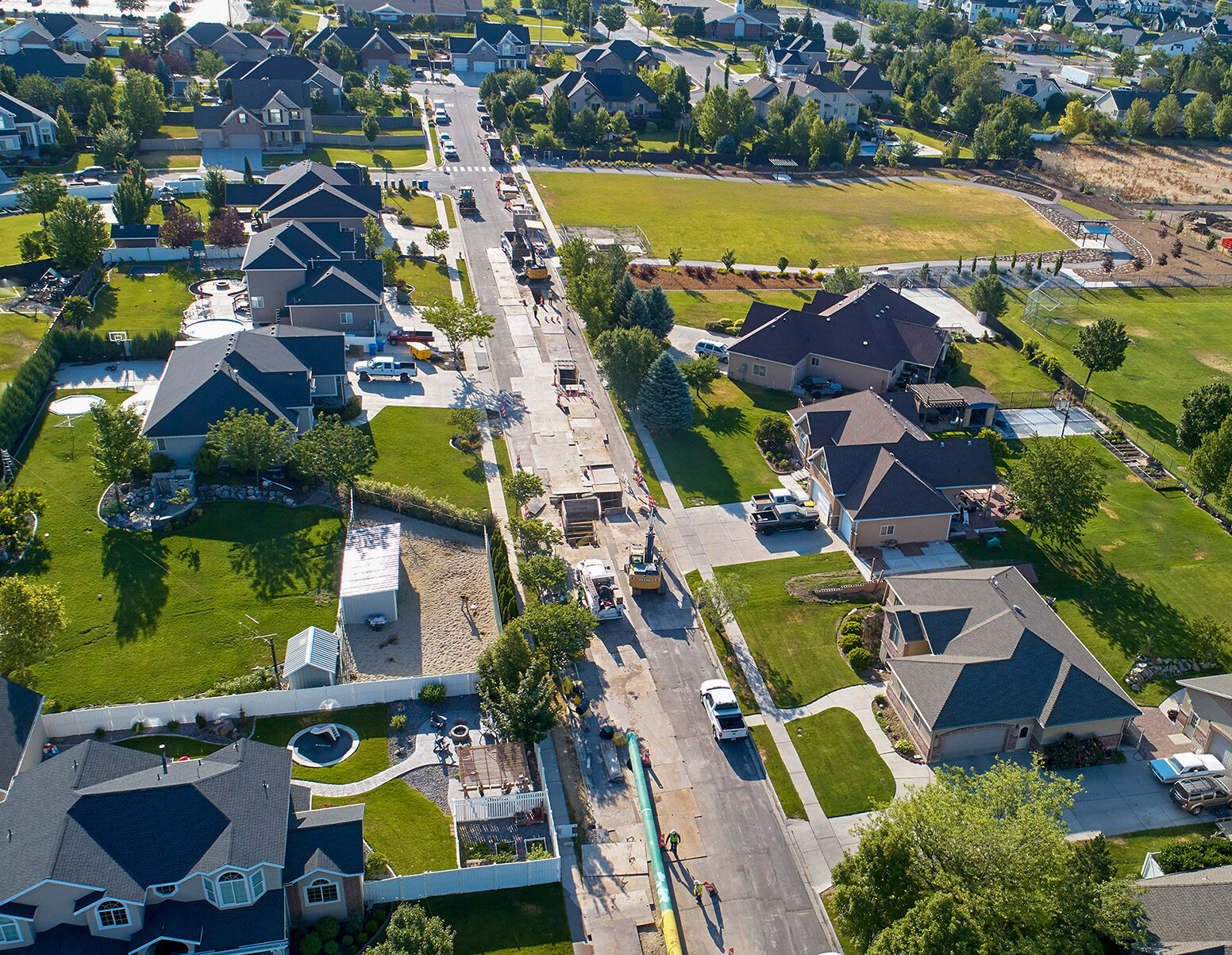 neighborhood view from above